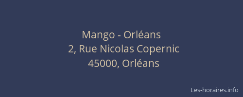 Mango - Orléans