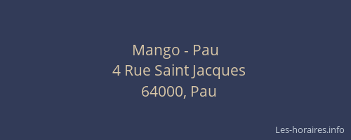 Mango - Pau