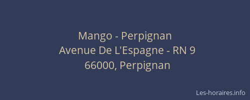 Mango - Perpignan