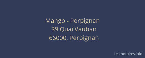 Mango - Perpignan
