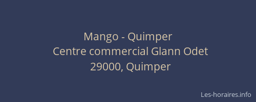 Mango - Quimper
