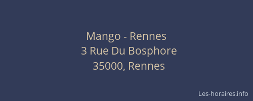 Mango - Rennes