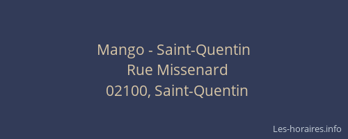 Mango - Saint-Quentin