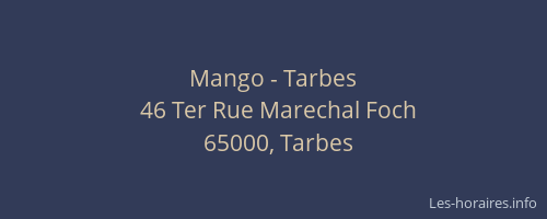 Mango - Tarbes