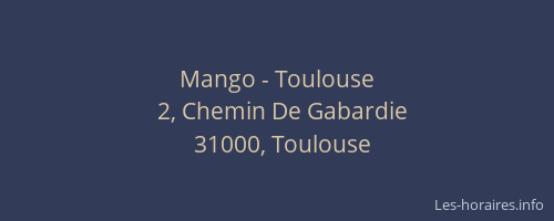 Mango - Toulouse