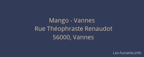 Mango - Vannes