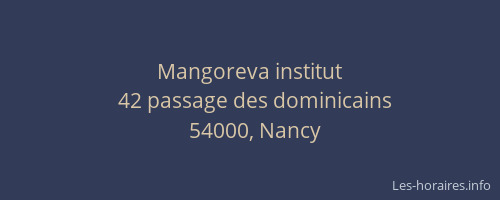 Mangoreva institut