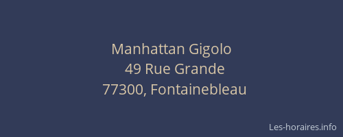 Manhattan Gigolo