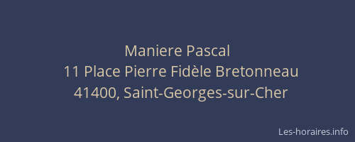 Maniere Pascal