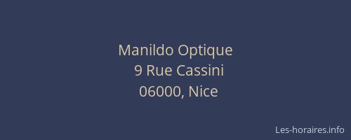 Manildo Optique