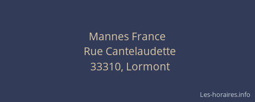 Mannes France