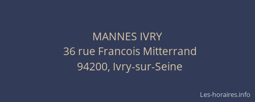 MANNES IVRY