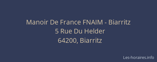Manoir De France FNAIM - Biarritz