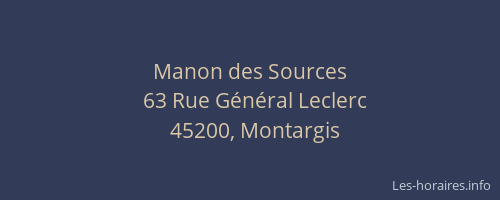 Manon des Sources
