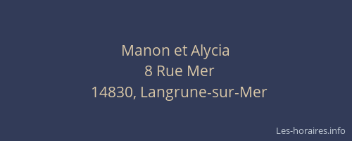 Manon et Alycia