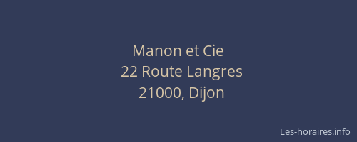 Manon et Cie