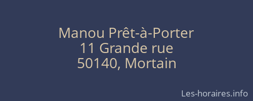 Manou Prêt-à-Porter