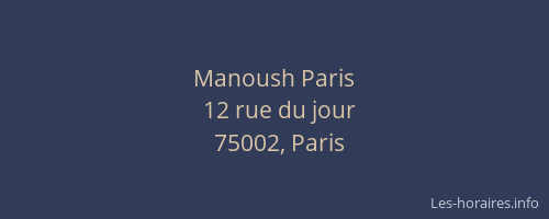 Manoush Paris