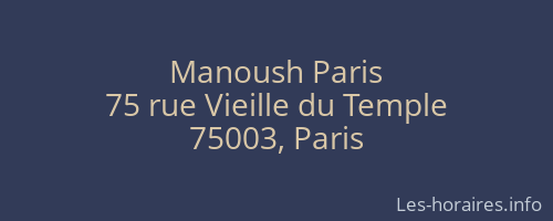 Manoush Paris