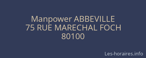 Manpower ABBEVILLE