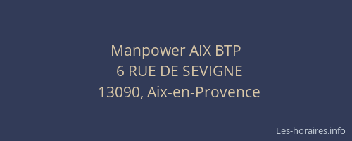 Manpower AIX BTP