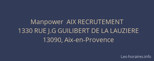 Manpower  AIX RECRUTEMENT