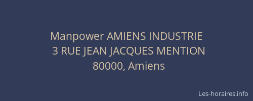 Manpower AMIENS INDUSTRIE