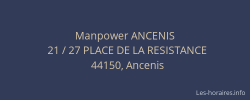 Manpower ANCENIS