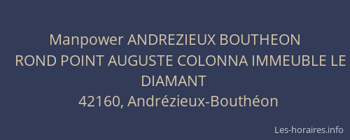 Manpower ANDREZIEUX BOUTHEON