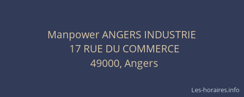 Manpower ANGERS INDUSTRIE