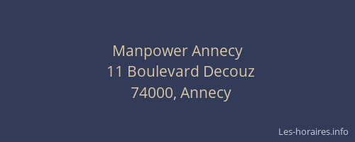 Manpower Annecy