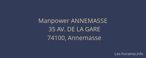 Manpower ANNEMASSE
