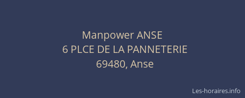Manpower ANSE