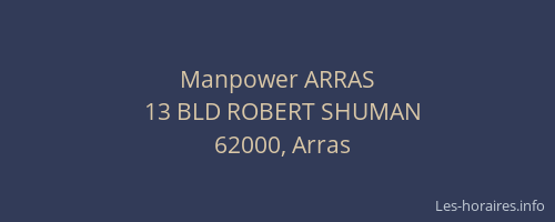 Manpower ARRAS
