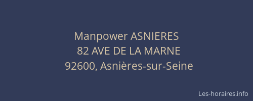 Manpower ASNIERES