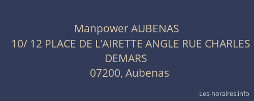 Manpower AUBENAS