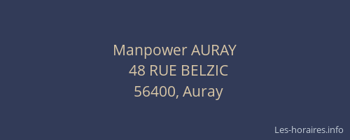 Manpower AURAY