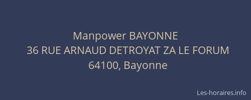 Manpower BAYONNE