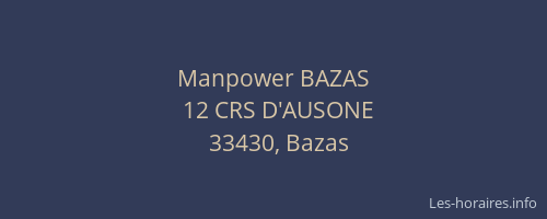 Manpower BAZAS