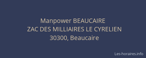 Manpower BEAUCAIRE