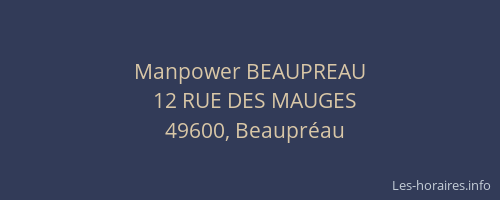 Manpower BEAUPREAU