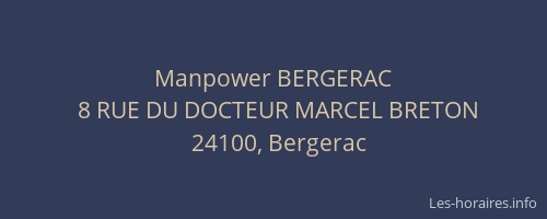 Manpower BERGERAC