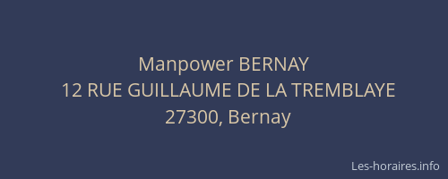 Manpower BERNAY