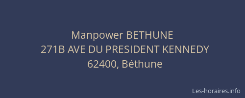Manpower BETHUNE