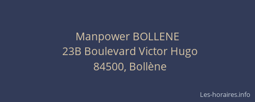 Manpower BOLLENE