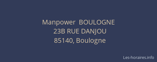 Manpower  BOULOGNE