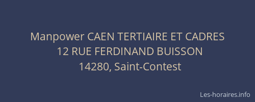 Manpower CAEN TERTIAIRE ET CADRES