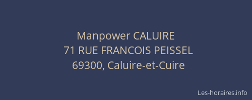 Manpower CALUIRE