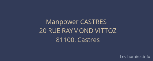 Manpower CASTRES