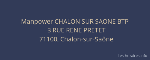 Manpower CHALON SUR SAONE BTP